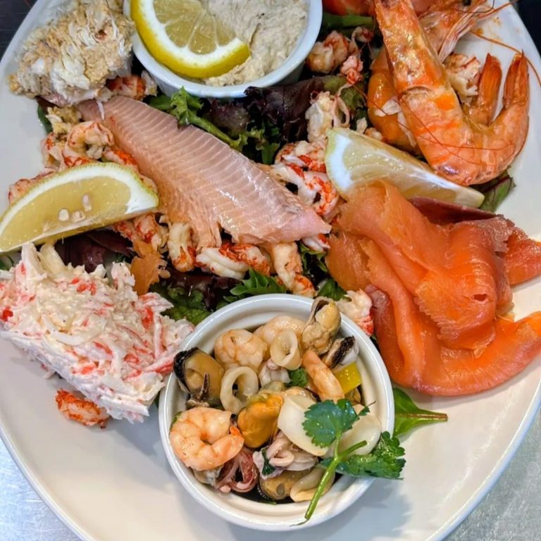 Beautiful Seafood Platter at The Sorrel Horse, Shottisham, Suffolk.